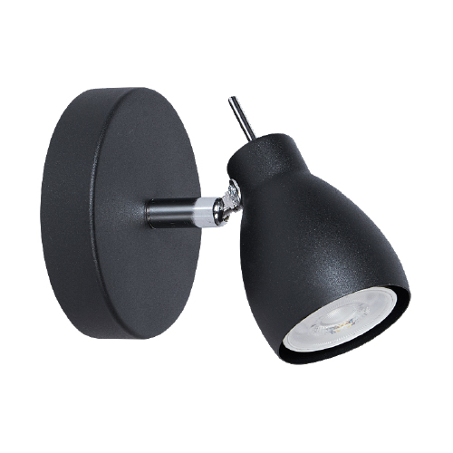 Aplique de 1 luz para GU10 de chapa negro